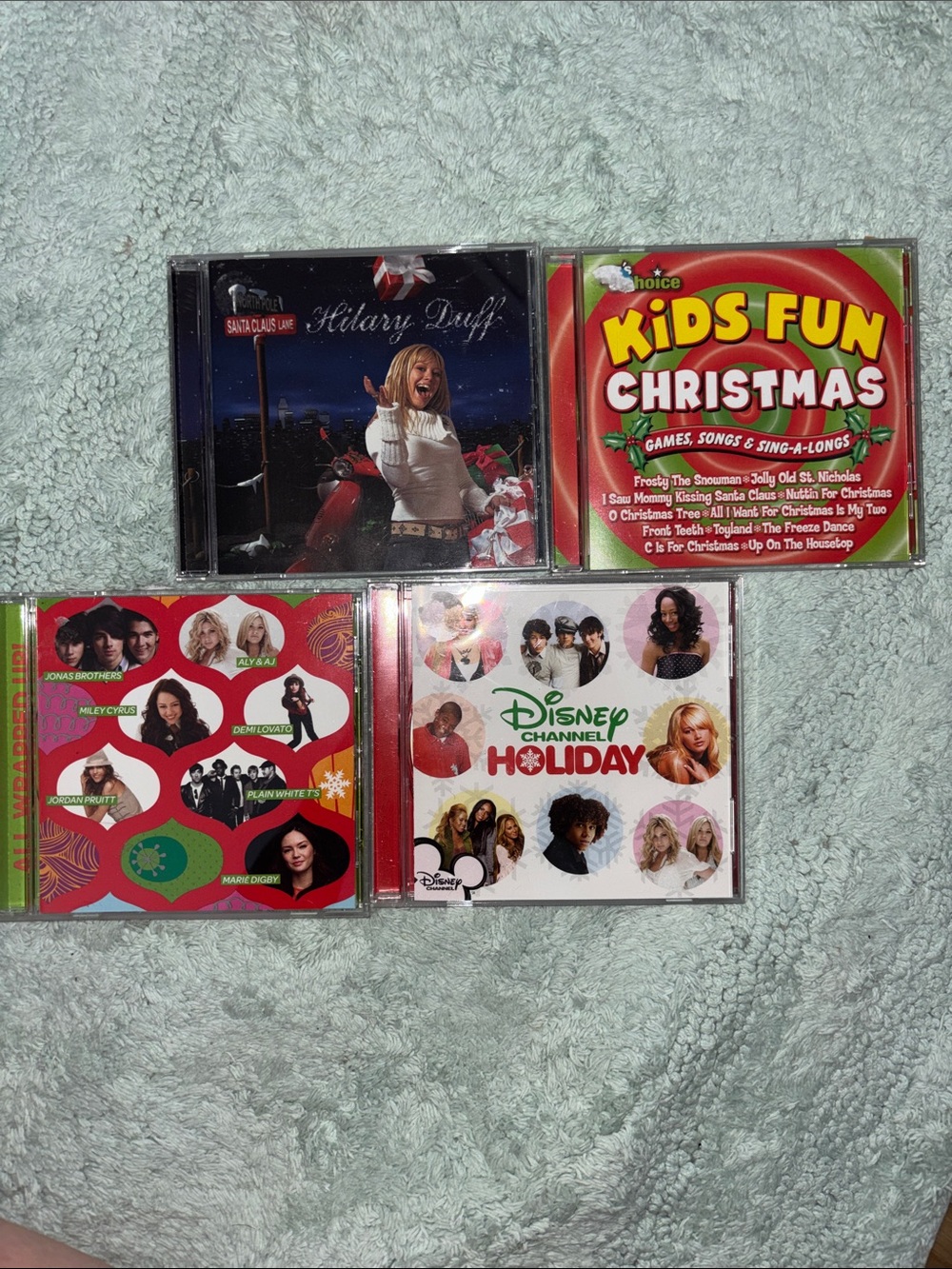 Kids Fun Disney Christmas Music CD Collection - Red/Green